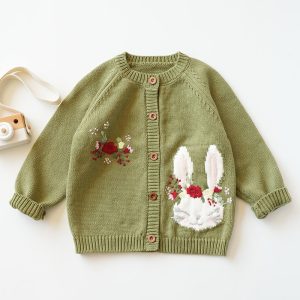 Green bunny knit
