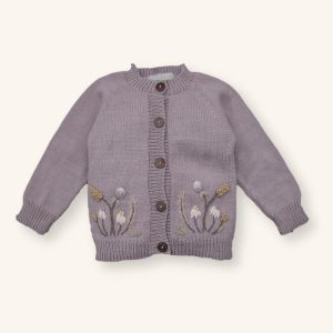 The cottage garden embroidery knit