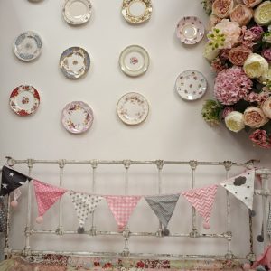 Fabric flags. Bedroom decor