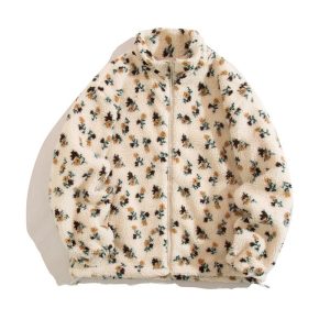 The warm floral jacket