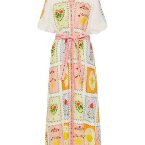 Shirt dress linen blend