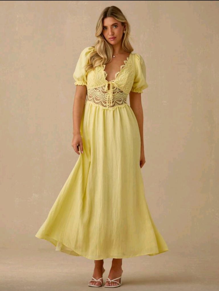 The Yellow Lace Dress