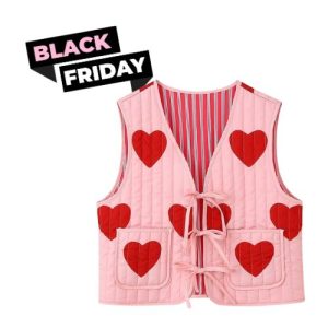 Love red heart vest
