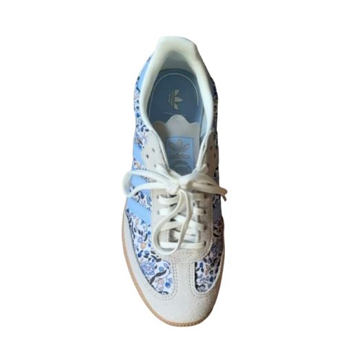 Floral Blue Sneakers (1)