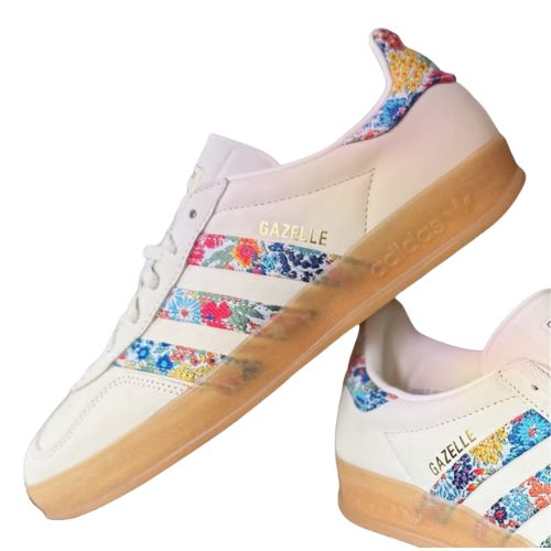 Gazelle Floral Stripe Sneakers