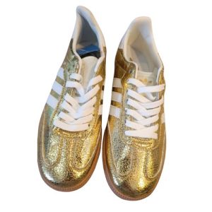 Gold Metallic Sneaker Shoes