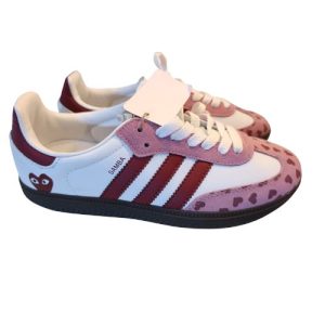 Pink Heart Samba Sneakers
