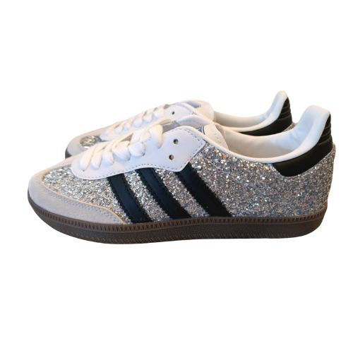 Silver Glitter Sneakers Shoes - Image 3
