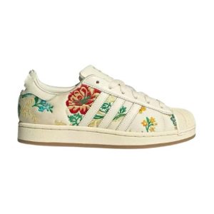 Superstar Floral Embroidered Sneakers