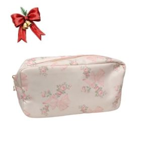 Floral Blush Makeup Bag