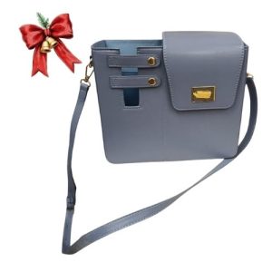 NCC Structured Crossbody Handbag – Slate Blue