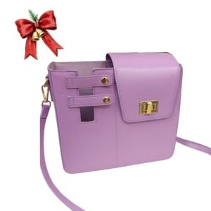 Structured Lilac Crossbody Bag