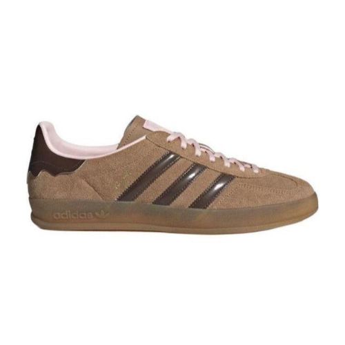 Blush Taupe Retro Suede Sneakers Shoes - Image 3