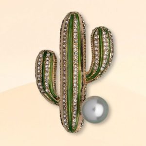 Desert Bloom Cactus Brooch