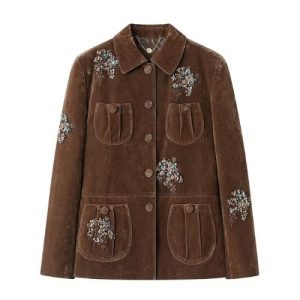 NCC Embellished Velvet Utility Jacket