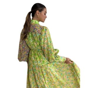 NCC Floral Tie-Waist Midi Dress