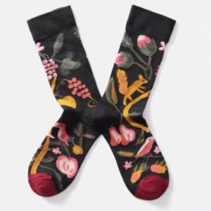 Midnight Garden Whispers Socks