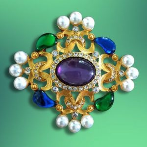 Empress Jewel Medallion Brooch