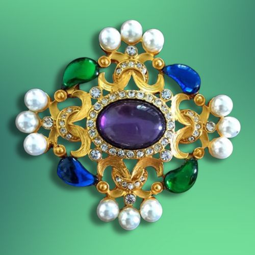 Empress Jewel Medallion Brooch