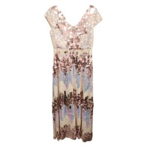 Rose Gold Dreamlight Sequin Midi Dress