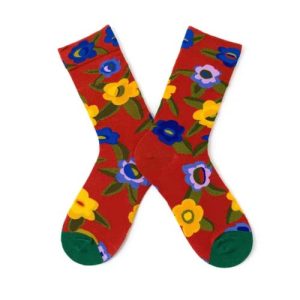 Scarlet Garden Bloom Socks