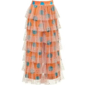 Sunset Confetti Tulle Statement Pants
