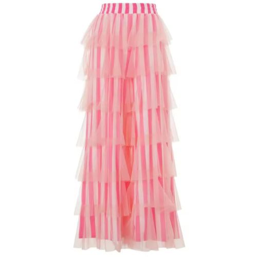 Blush Daydream Tiered Tulle Pants