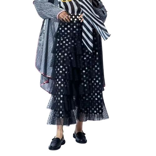 Midnight Polka-Dot Tulle Statement Pants - Image 2