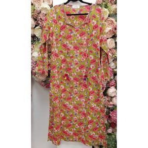 Rose Meadow Cotton Midi Dress