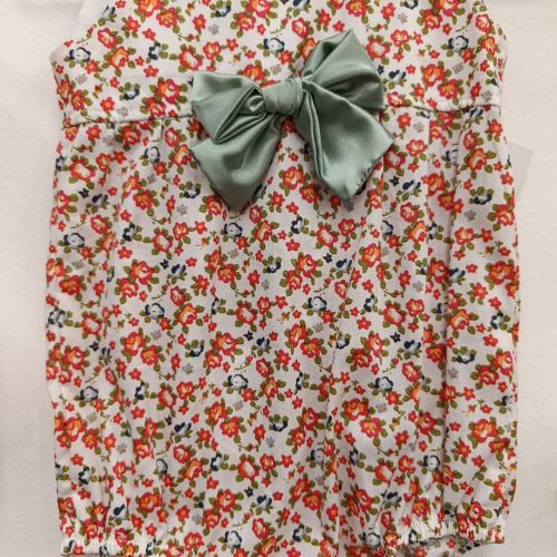 Sage Blossom Baby Romper - Image 2