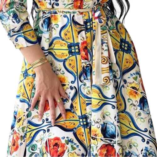 The Amalfi Majolica Shirt Dress - Image 3