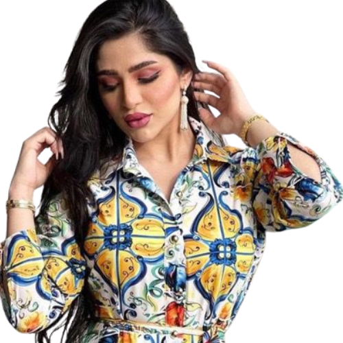 The Amalfi Majolica Shirt Dress - Image 2