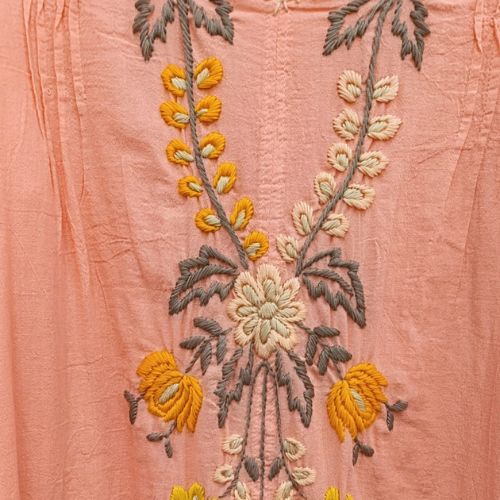 Peach Meadow Embroidered Dress - Image 3