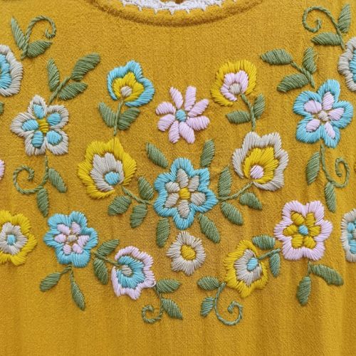 Sunflower Meadow Embroidered Dress - Image 2