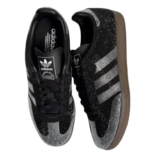 Midnight Crystal Stripe Sneakers Shoes